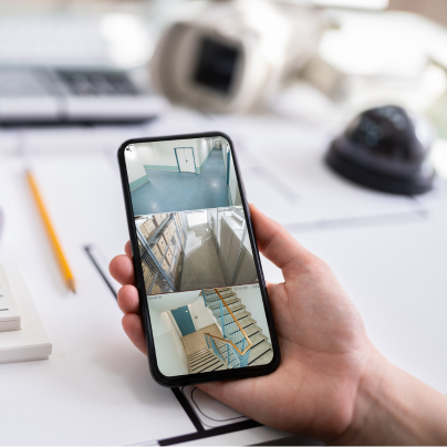 Davenport security camera feed on cell phone